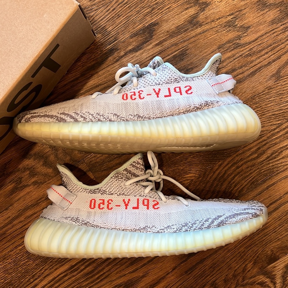 Yeezy Boost 350 V2 blue tint sneakers - Picture 4 of 14